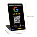 NFC Tag NTAG215 PVC Contactless Tap Display Stand 127.5x76mm White Black